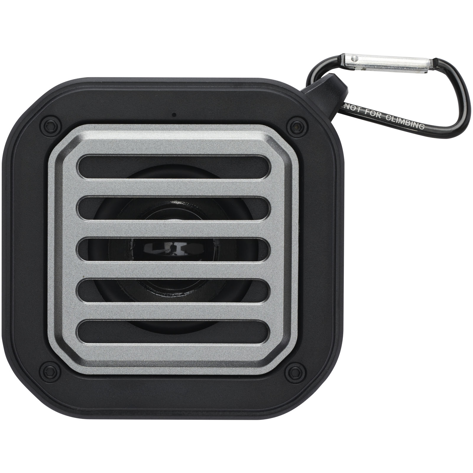 Altavoz solar Bluetooth IPX5 de 3W con mosquetón en plástico reciclado con certificación RCS Solo