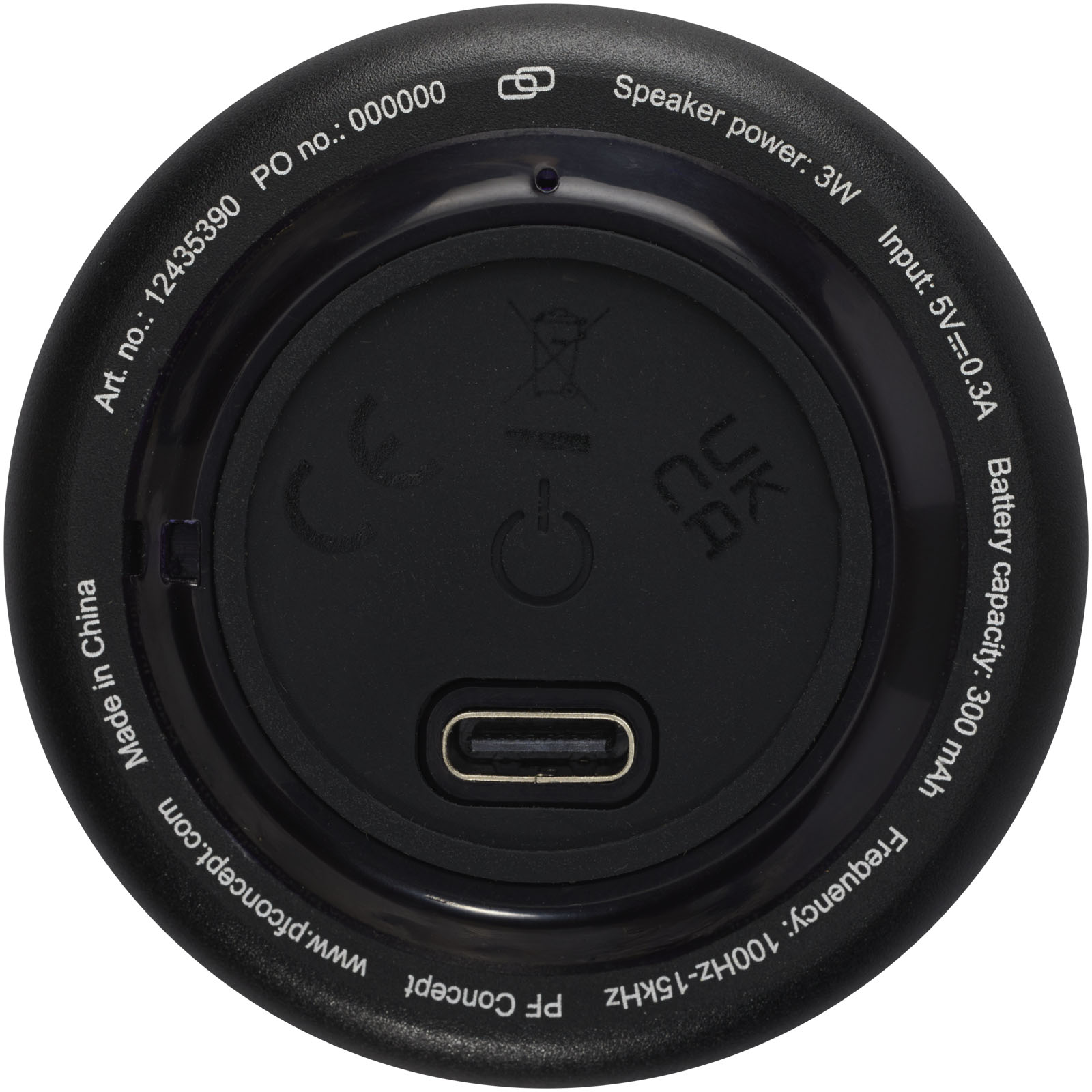 Minialtavoz Bluetooth® de aluminio reciclado de 3 w con certificación RCS  Rise