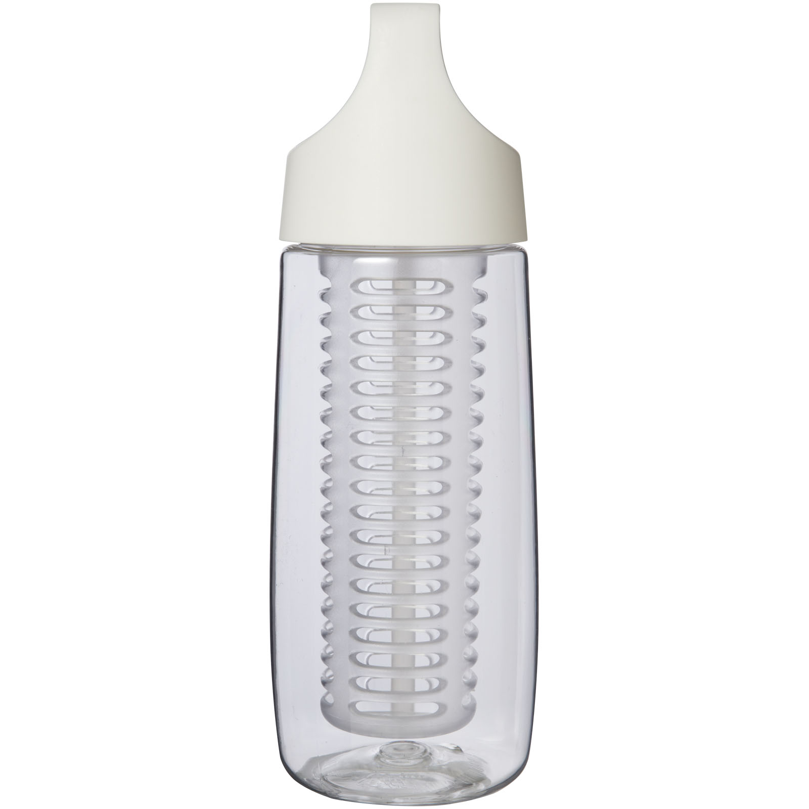 Bidón deportivo en plástico reciclado de 700 ml con tapa Flip e infusor HydroFruit
