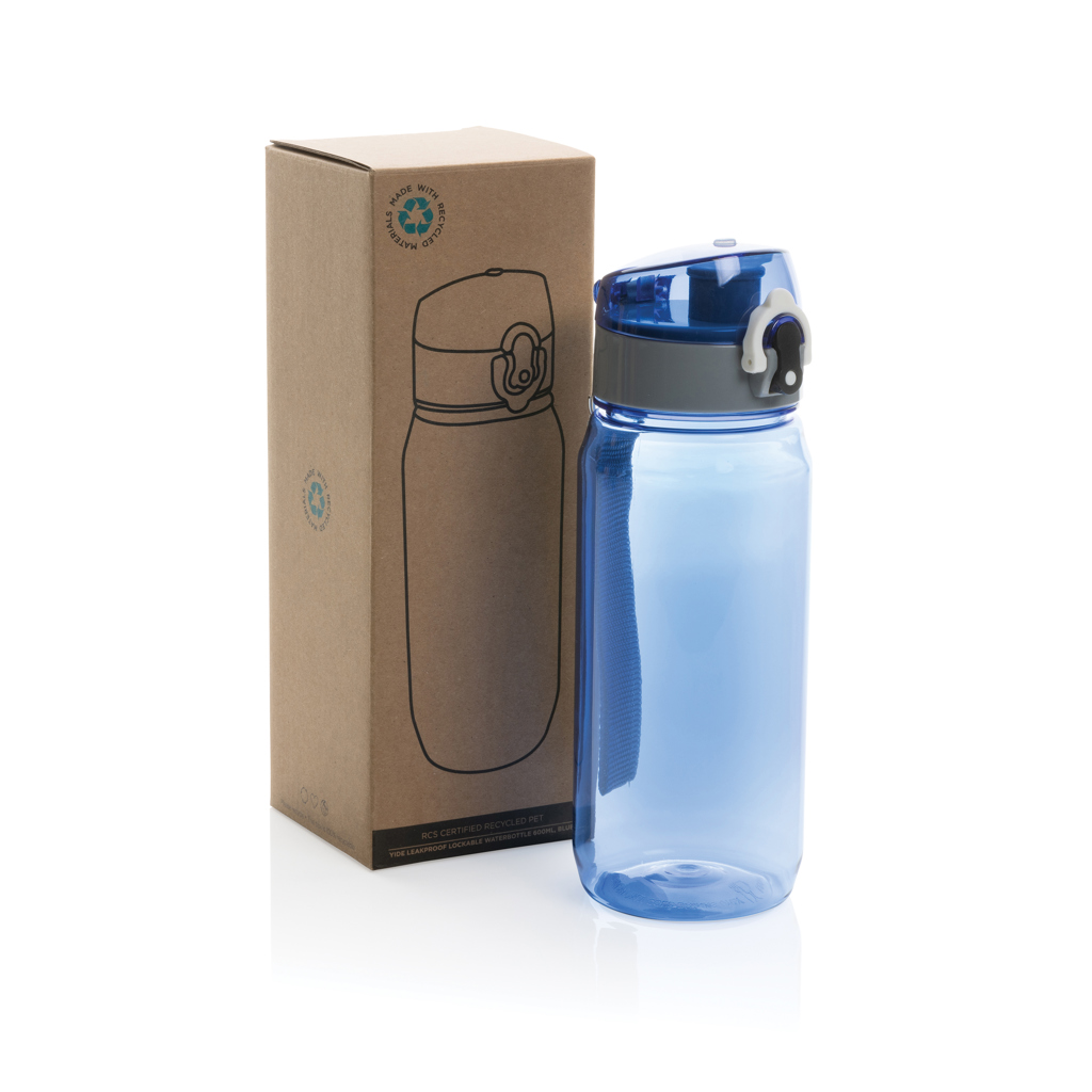Botella de agua Yide antigoteo de PET reciclado RCS 600ML