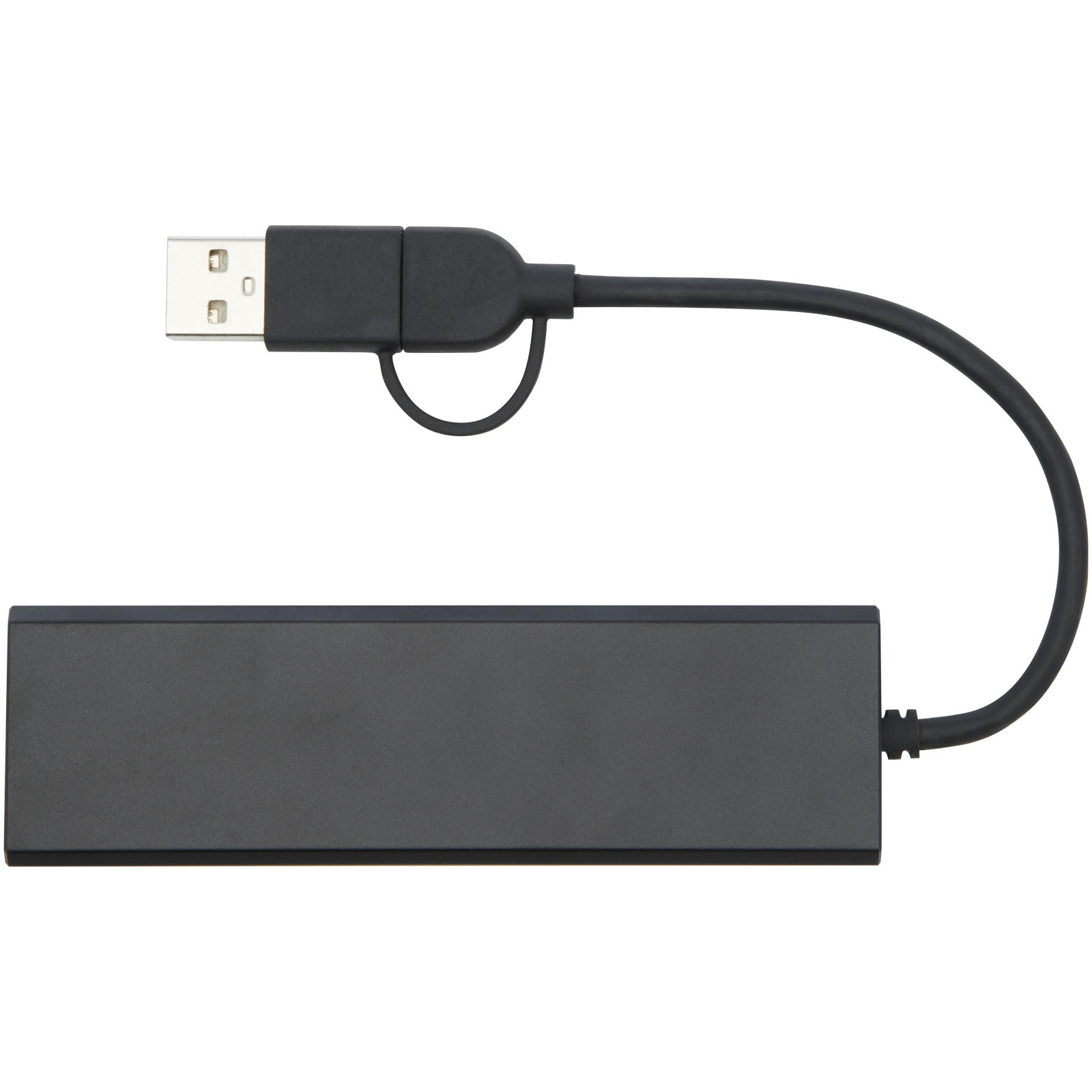 Hub USB 2.0 de aluminio reciclado con certificación RCS Rise