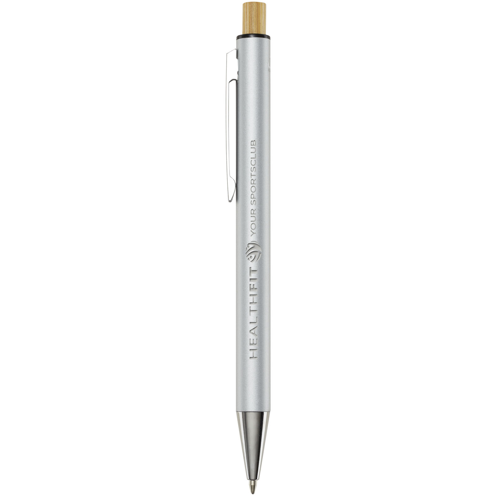 Bolígrafo de aluminio reciclado Cyrus (tinta negra)