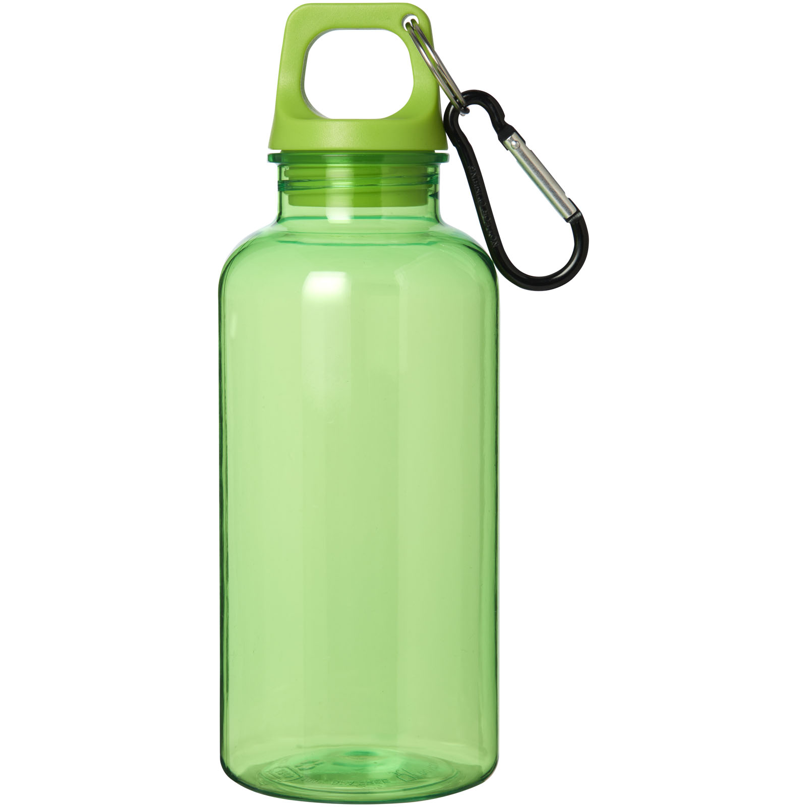 Bidón de 400 ml de plástico reciclado con mosquetón y certificación RCS Oregon