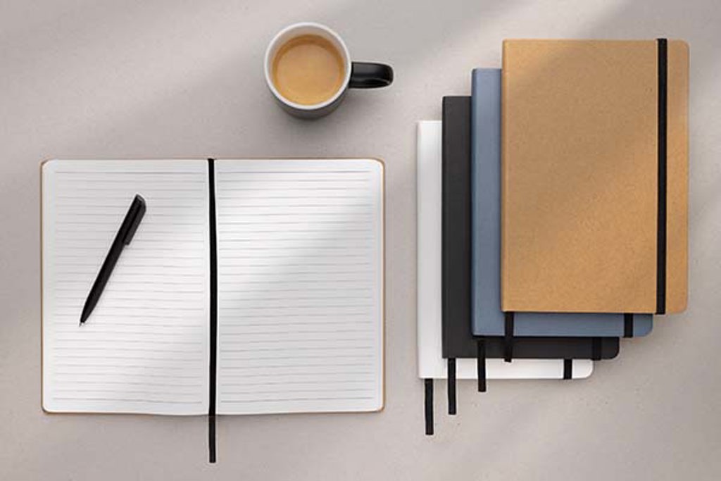 Cuaderno A5 de papel kraft y piedra reciclado Craftstone