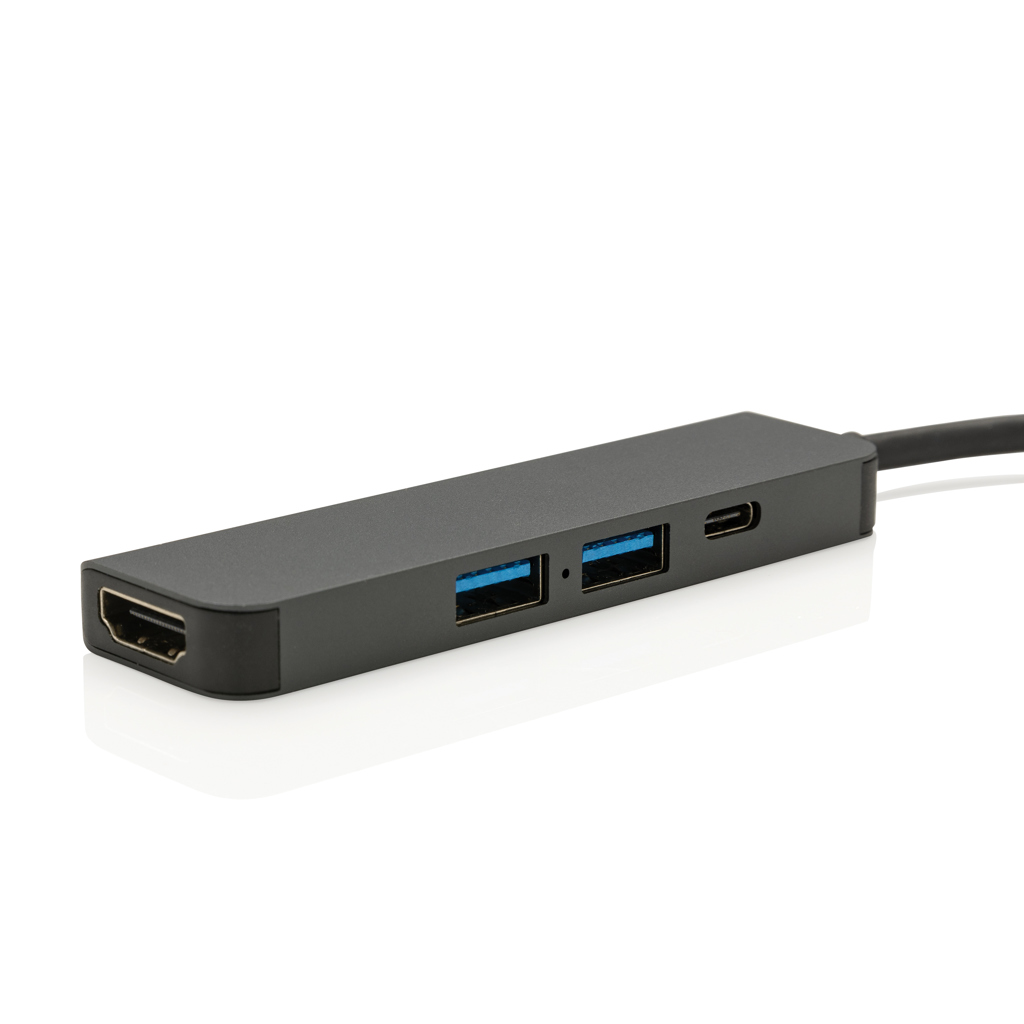 Hub Terra RCS de aluminio reciclado con entrada HDMI