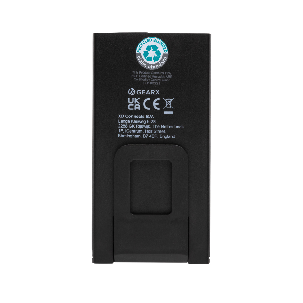 Luz de trabajo de bolsillo USB de plástico reciclado Gear X
