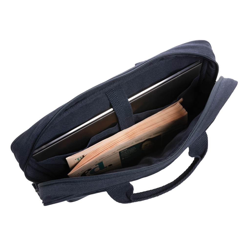 Maletín ordenador 15,4" de algodón reciclado Laluka AWARE™
