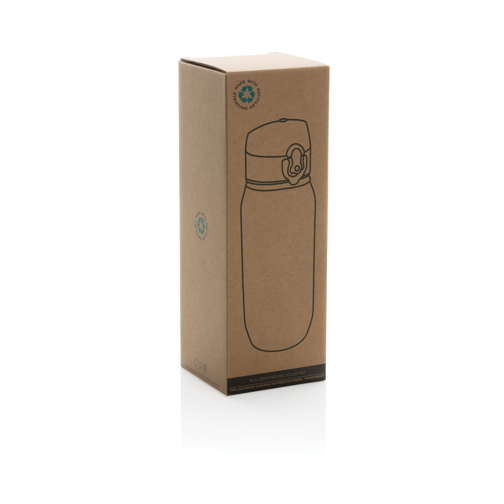 Botella de agua Yide antigoteo de PET reciclado RCS 600ML
