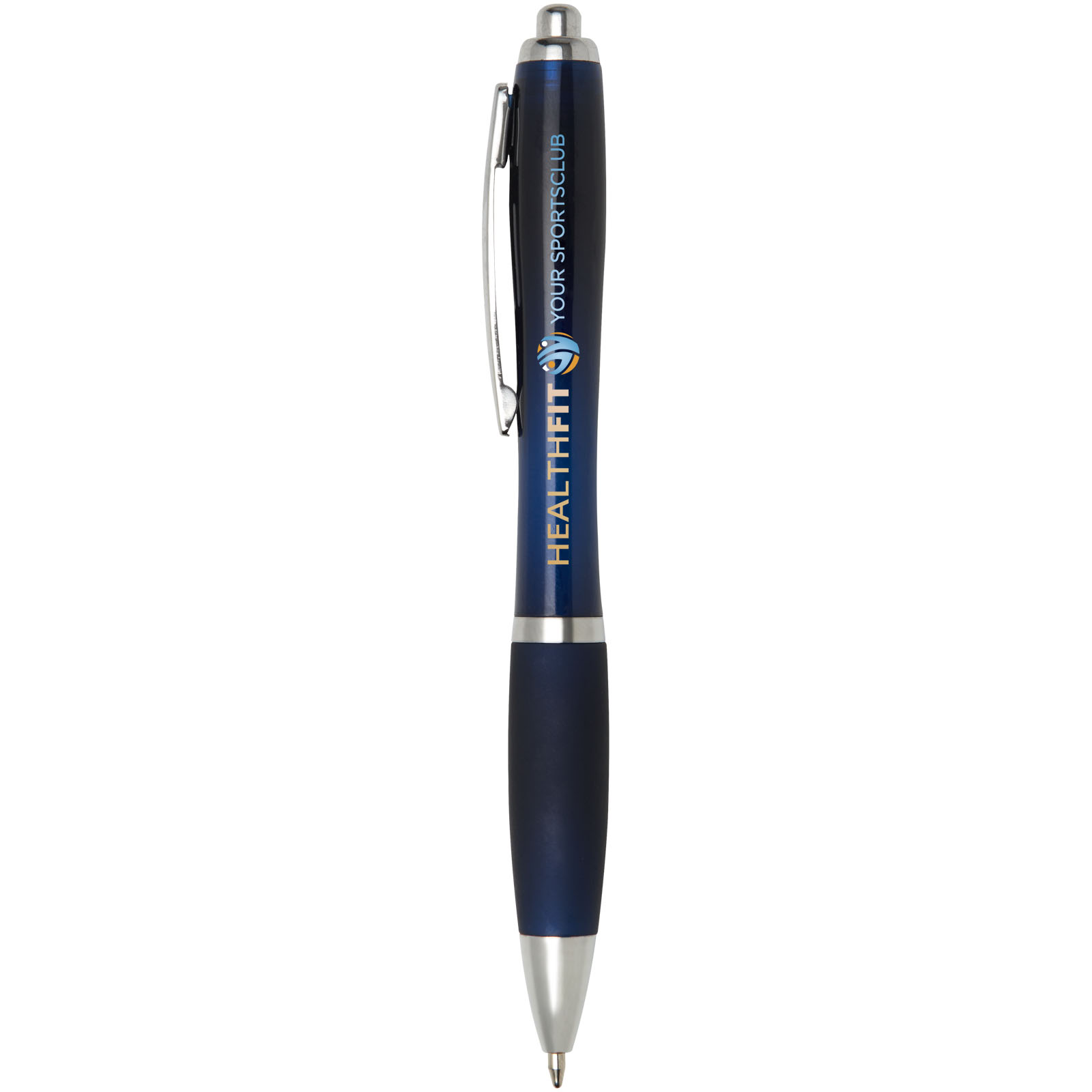 Bolígrafo de color con empuñadura de color Nash (tinta negra)