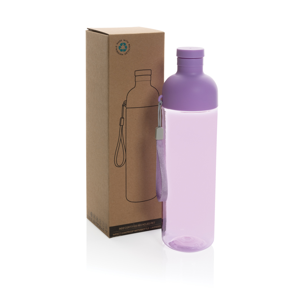 Botella de agua antigoteo PET reciclado Impact RCS 600 ml