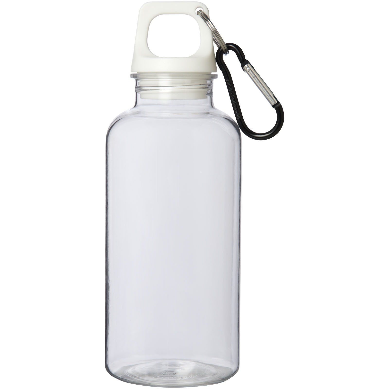 Bidón de 400 ml de plástico reciclado con mosquetón y certificación RCS Oregon