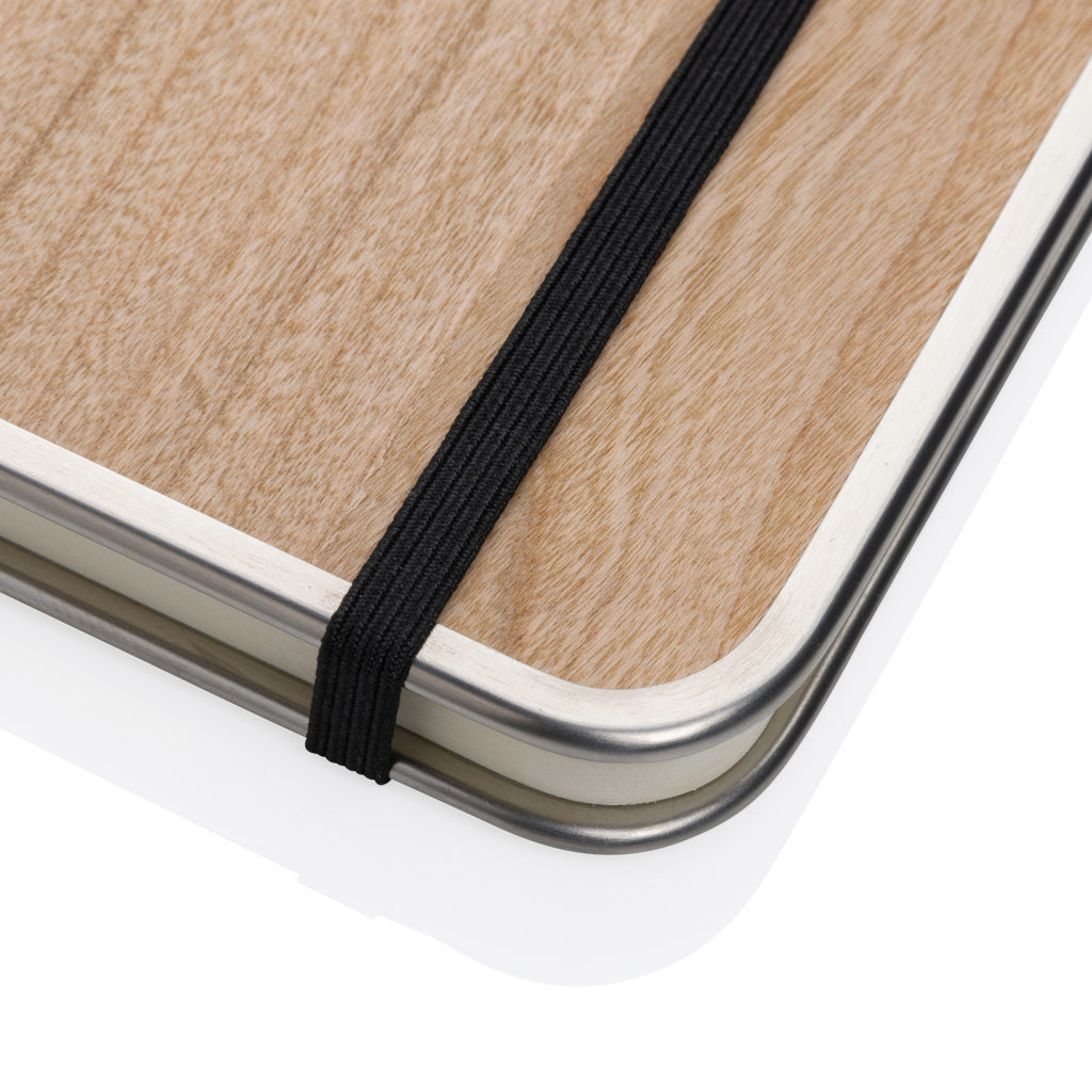 Cuaderno de lujo Treeline A5 con tapa de madera