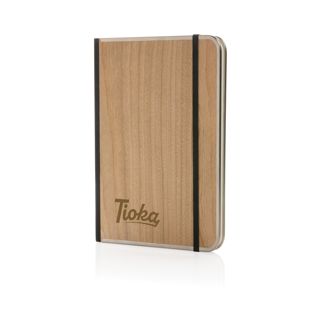 Cuaderno de lujo Treeline A5 con tapa de madera