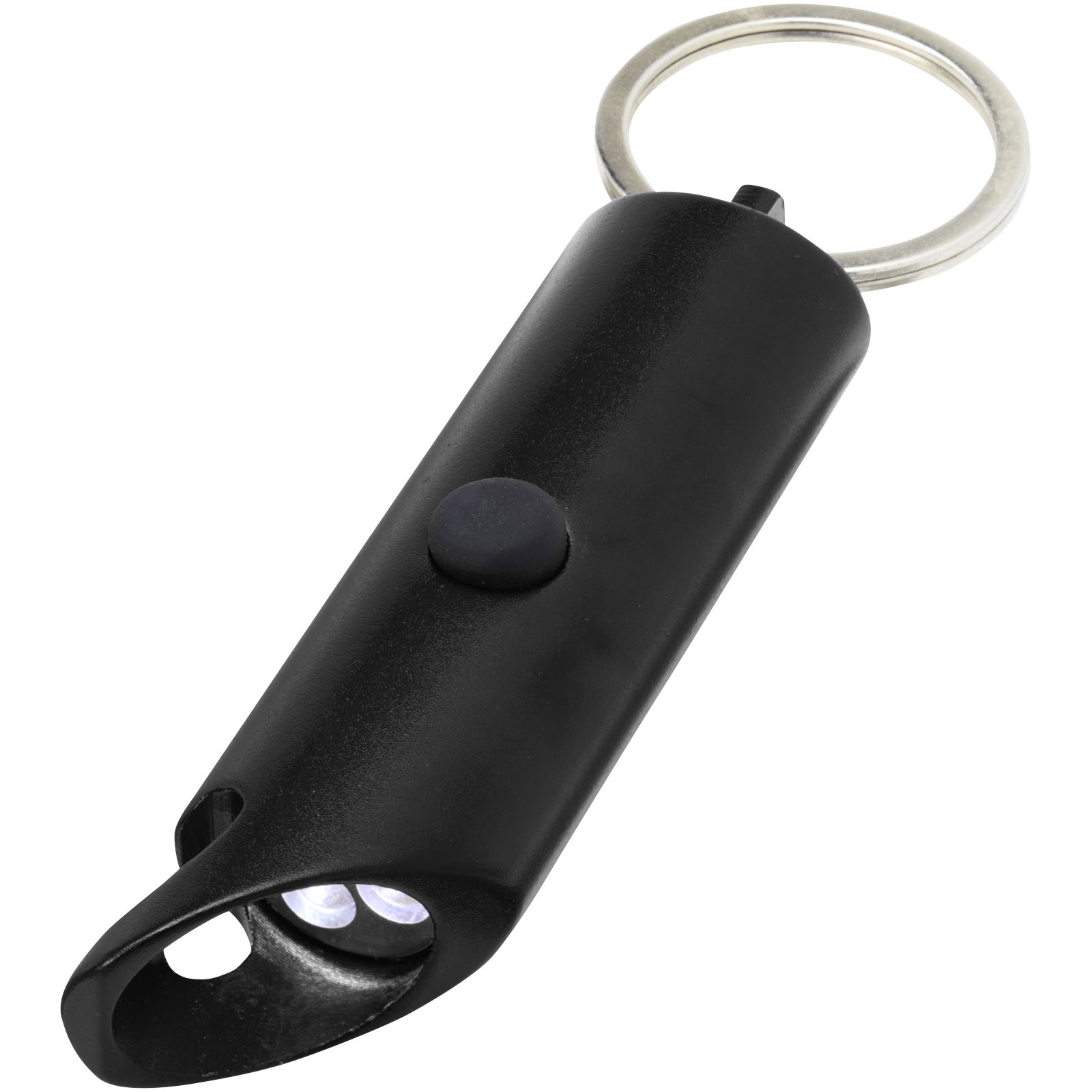 Luz LED IPX de aluminio reciclado y abrebotellas con llavero Flare
