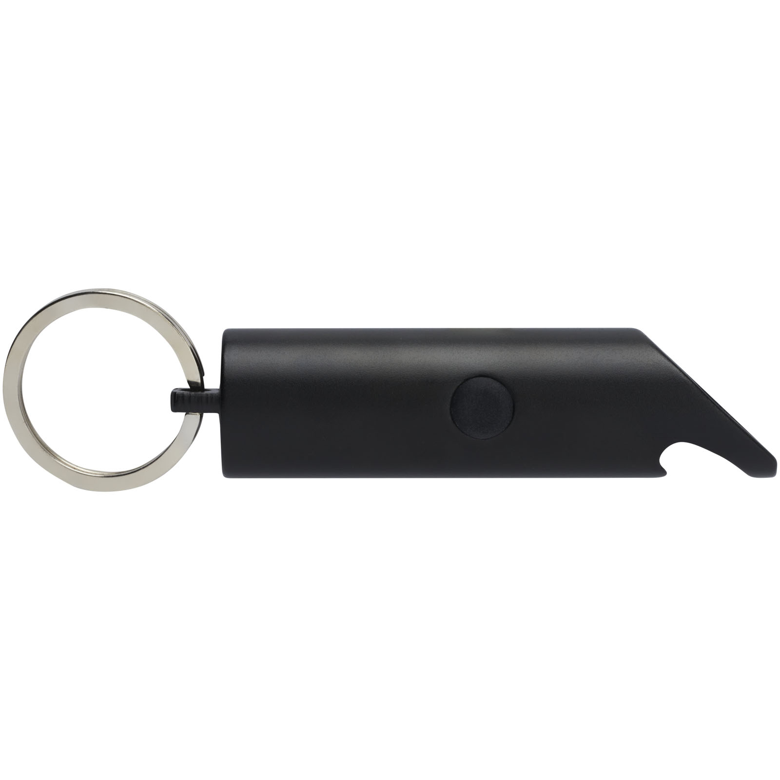 Luz LED IPX de aluminio reciclado y abrebotellas con llavero Flare