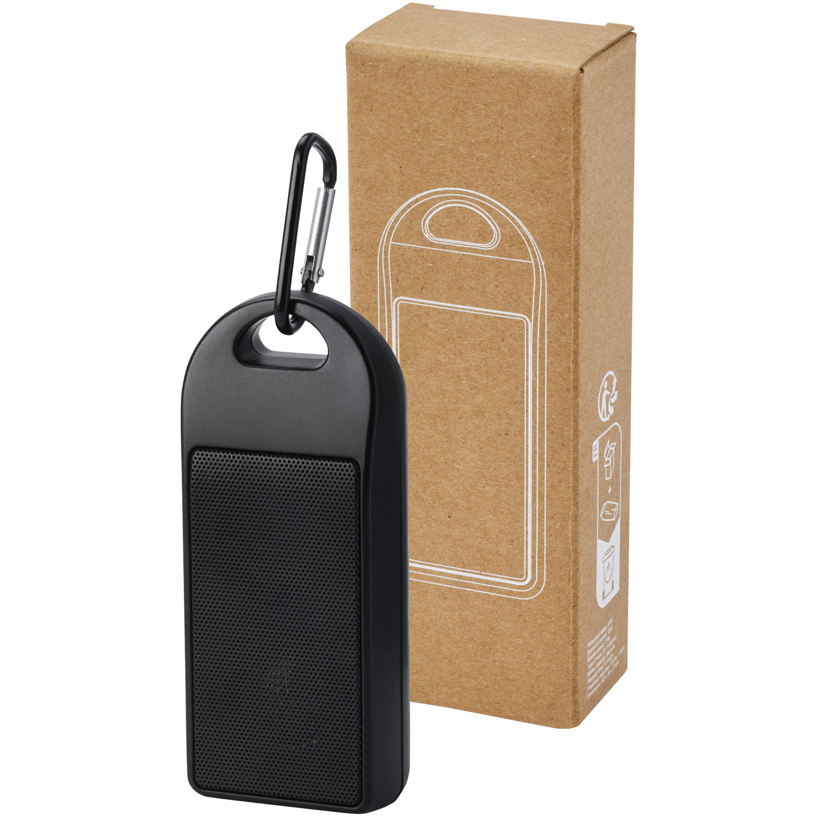 Altavoz Bluetooth® de plástico reciclado de 3 W IPX4 con certificación RCS Omni