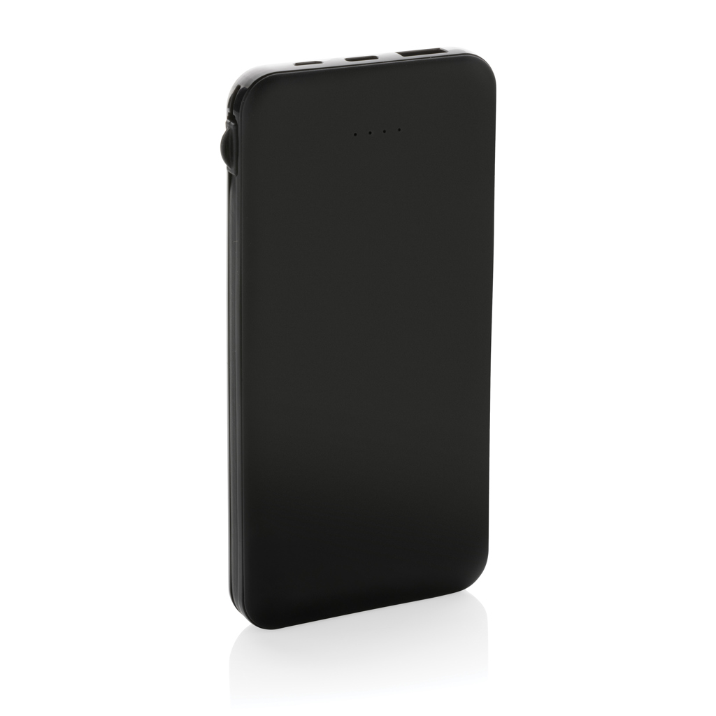 Powerbank RCS plástico reciclado 10.000 mAh cable integrado