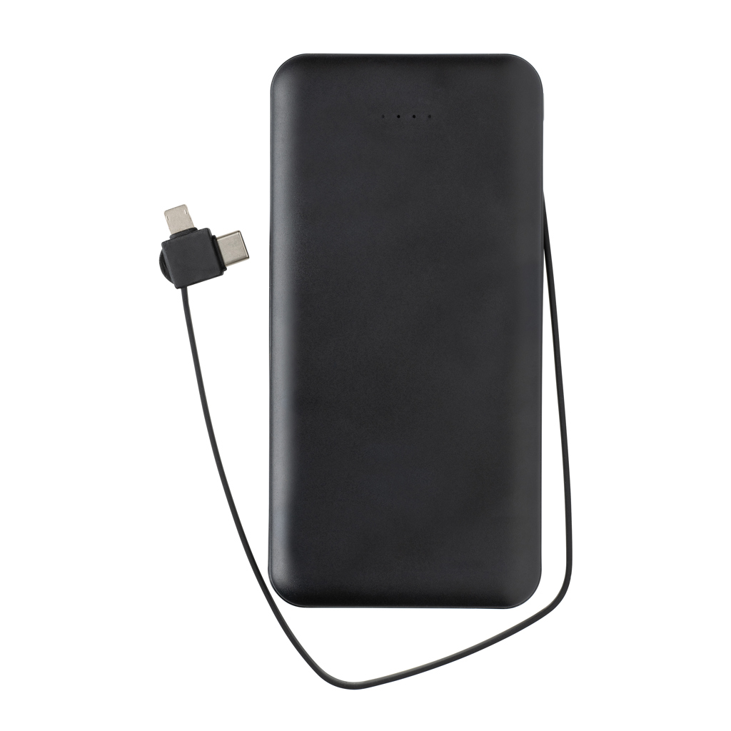 Powerbank RCS plástico reciclado 10.000 mAh cable integrado