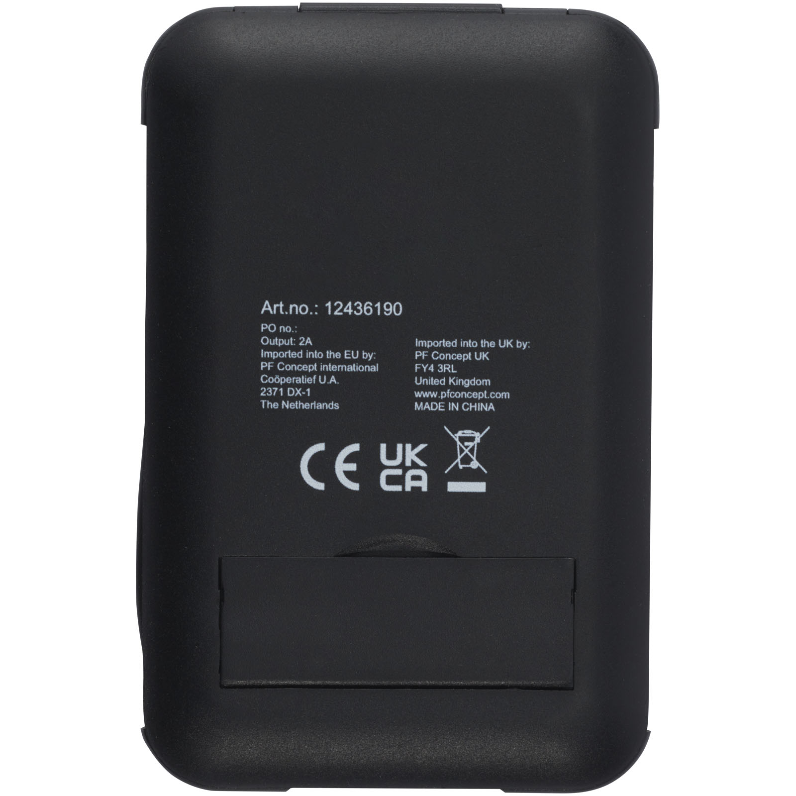 Cable de carga modular de plástico reciclado con soporte para teléfono Savvy