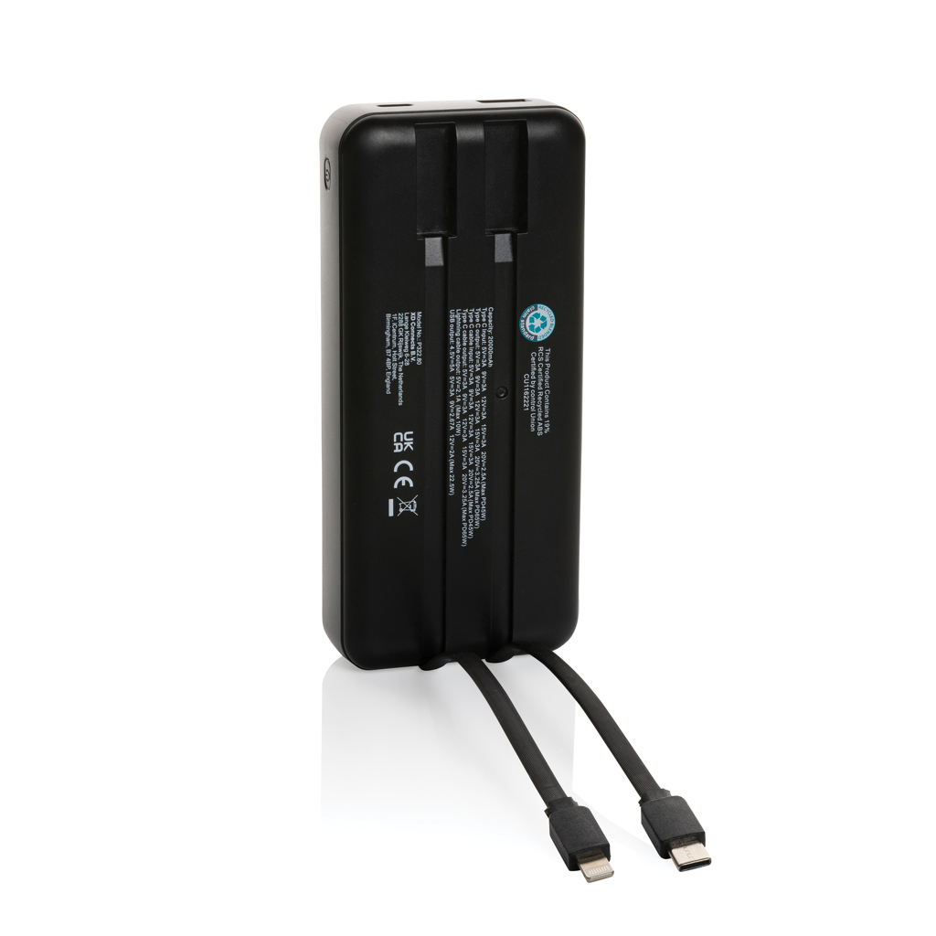 Powerbank para portátil Gridley RCS rplastic 20000 65W