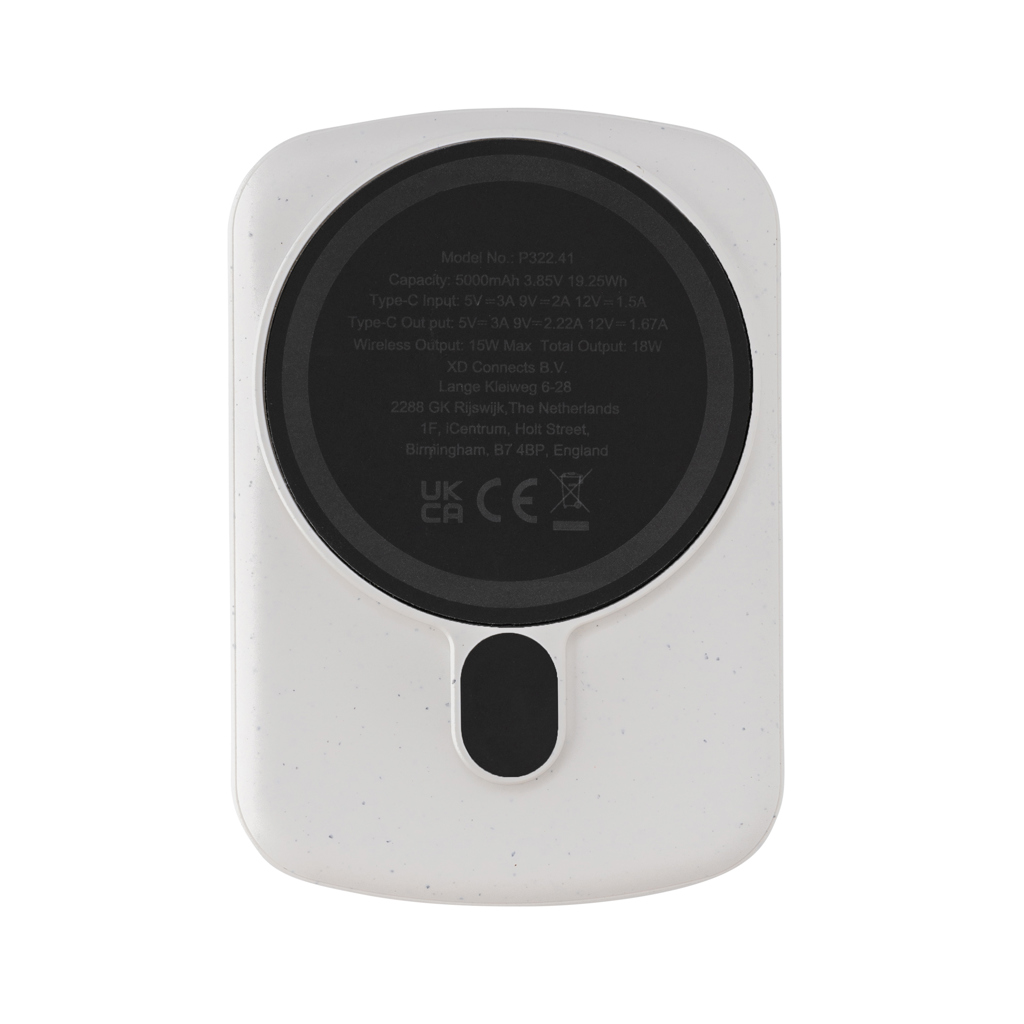 Powerbank MagBoost de 5000 mah de plástico reciclado RCS