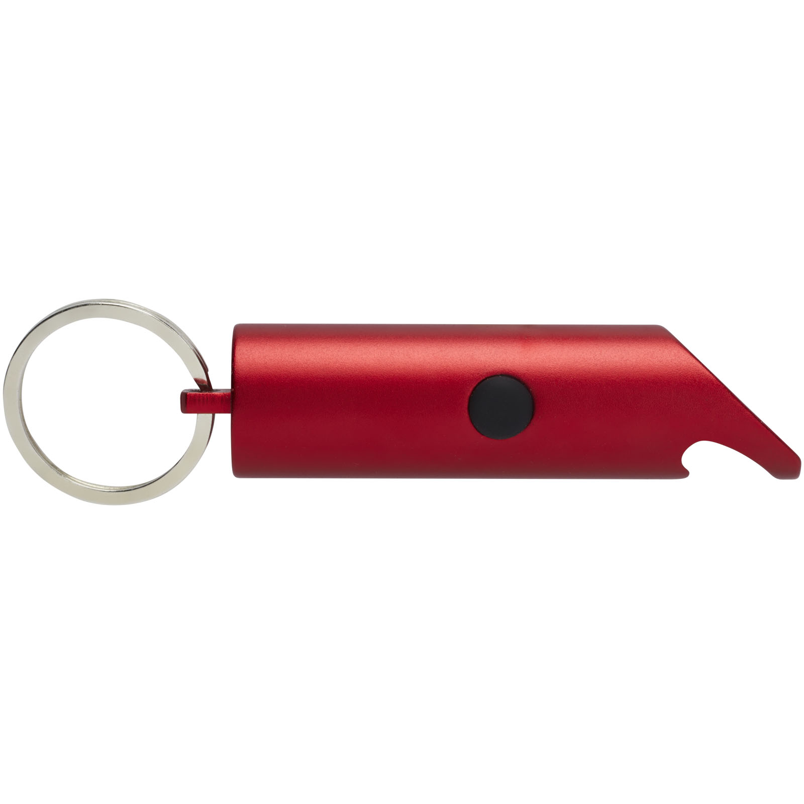 Luz LED IPX de aluminio reciclado y abrebotellas con llavero Flare