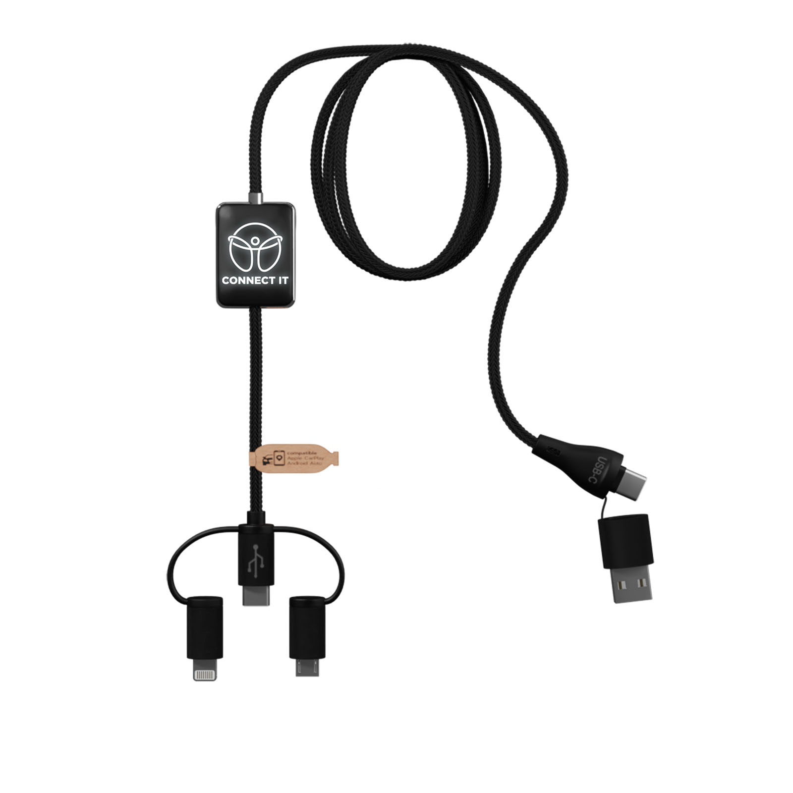 Cable de carga 5 en 1 SCX.design C48 CarPlay