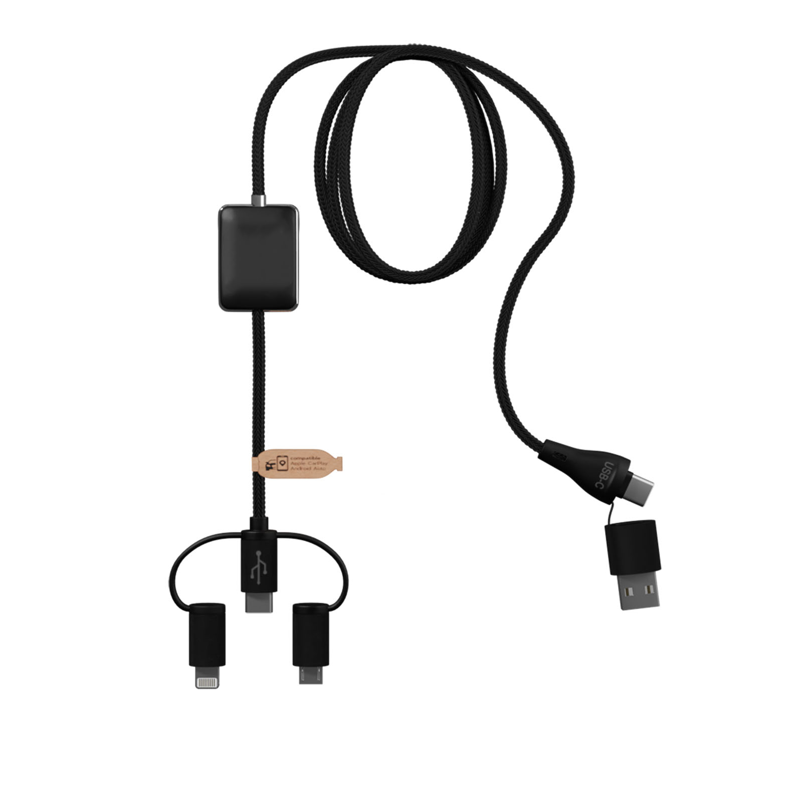 Cable de carga 5 en 1 SCX.design C48 CarPlay