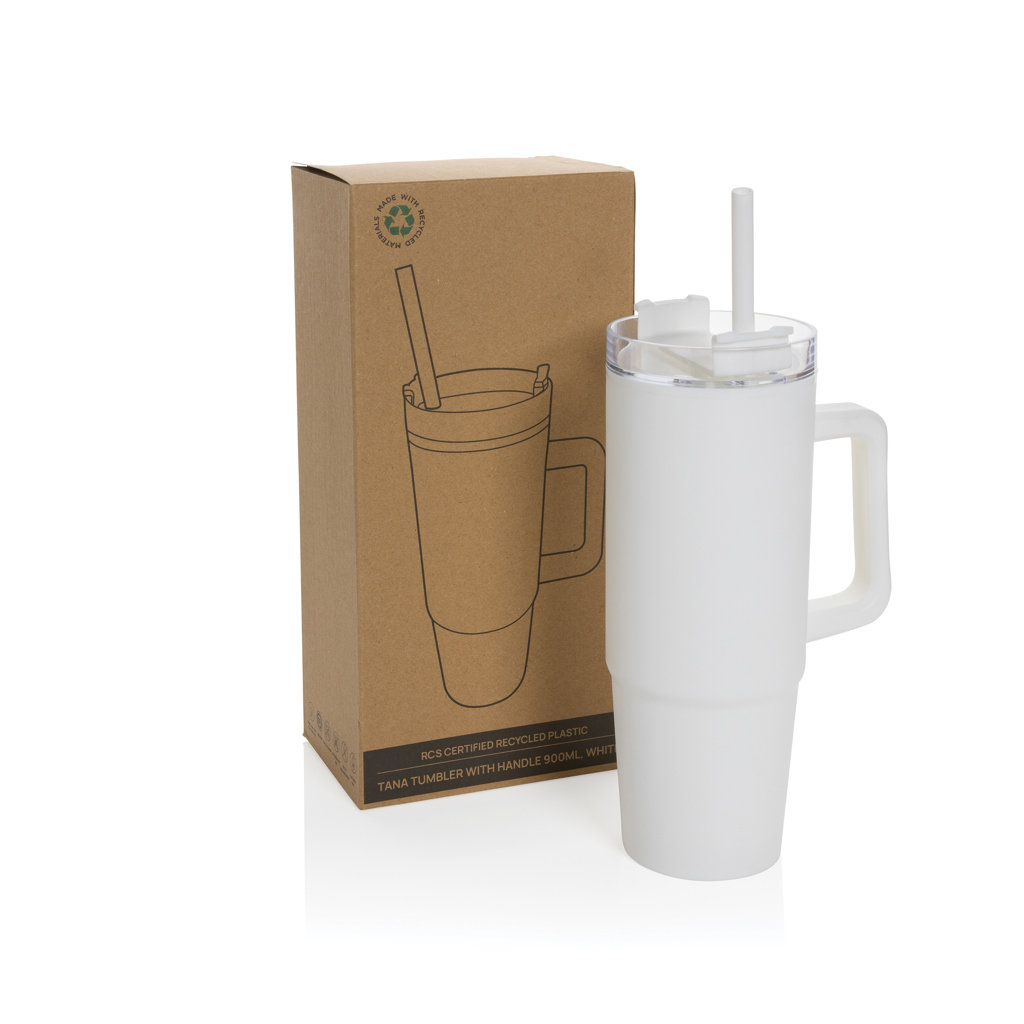 Vaso Tana RCS plástico reciclado con asa 900ML