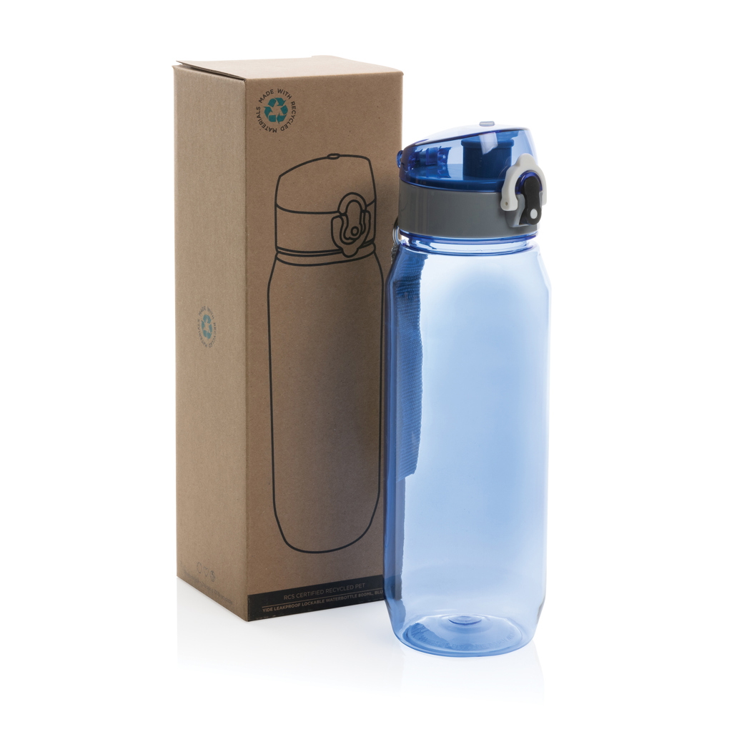 Botella de agua Yide antigoteo PET reciclado RCS 800 ml