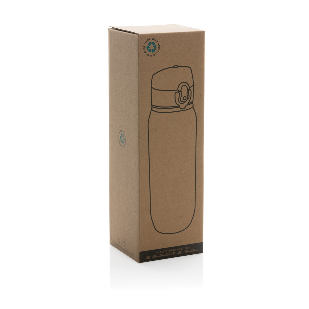 Botella de agua Yide antigoteo PET reciclado RCS 800 ml