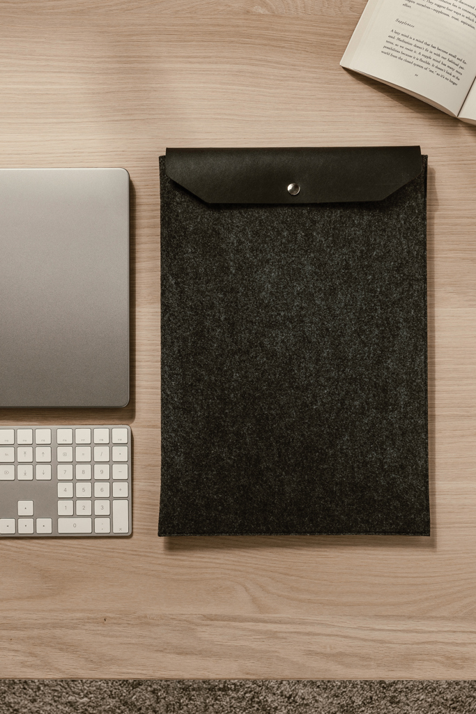 Funda para portátil de 17" de fieltro reciclado VINGA Albo