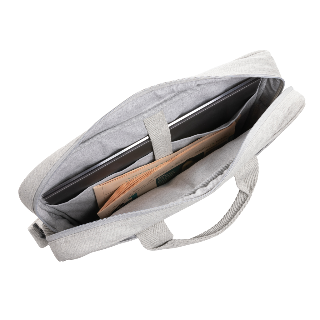 Maletín ordenador 15,4" de algodón reciclado Laluka AWARE™