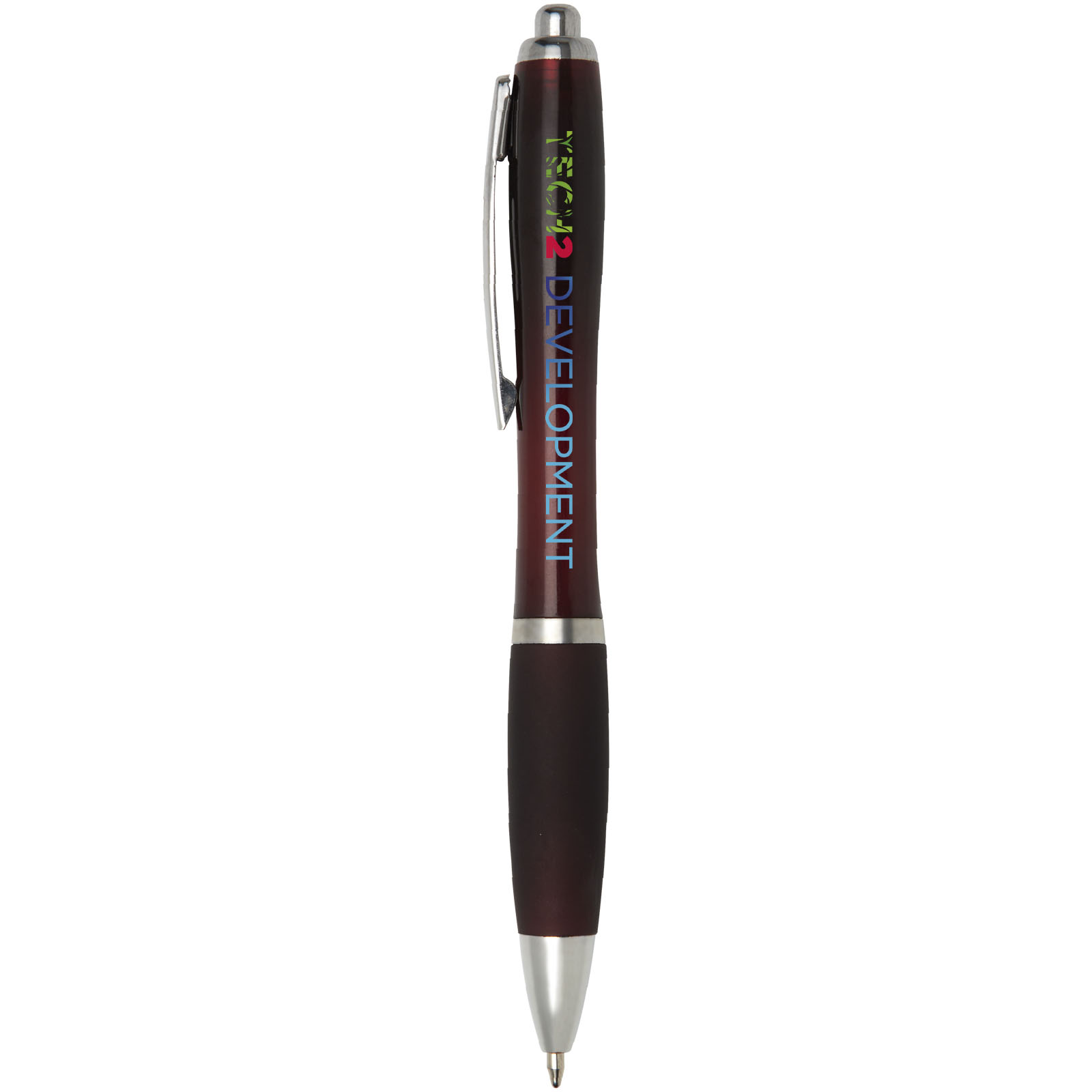 Bolígrafo de color con empuñadura de color Nash (tinta negra)