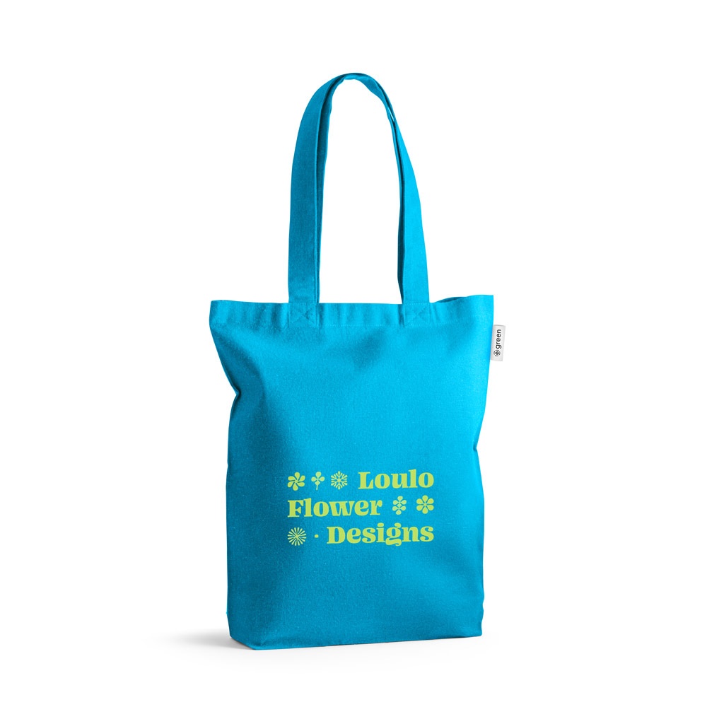 MERIDA. Bolsa de algodón (50%), algodón reciclado (30%) y poliéster (20% rPET) (220 g/m²)