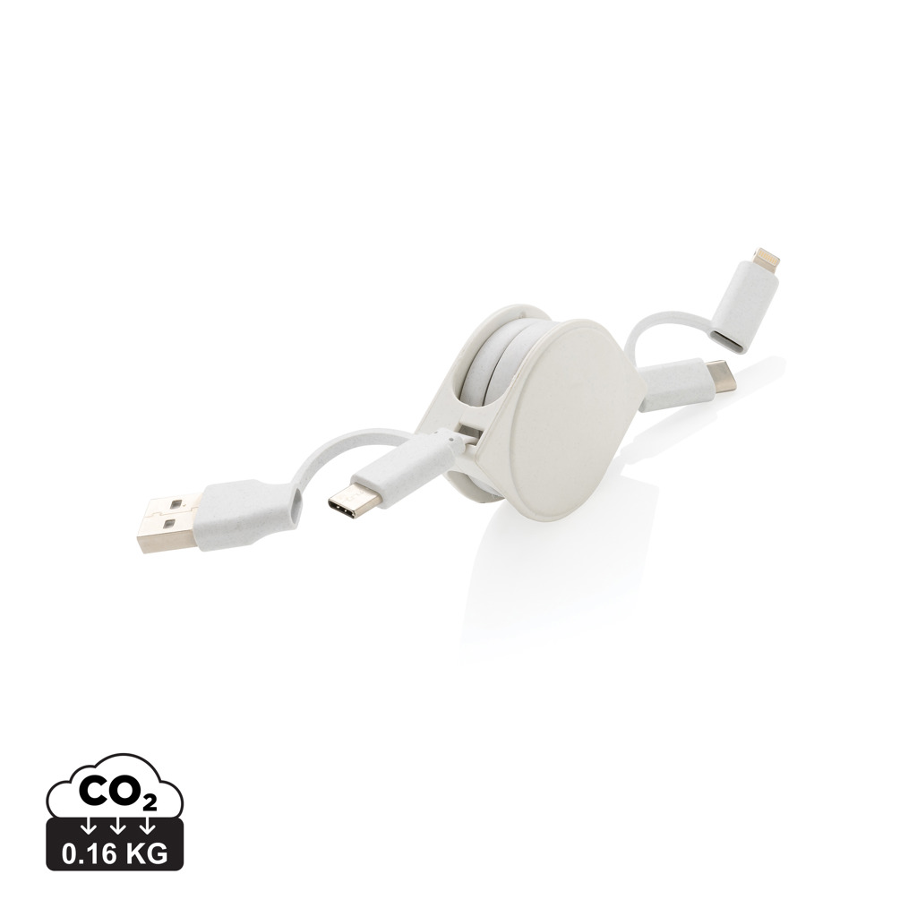 Cable 6 en 1 de plástico reciclado estándar RCS y TPE