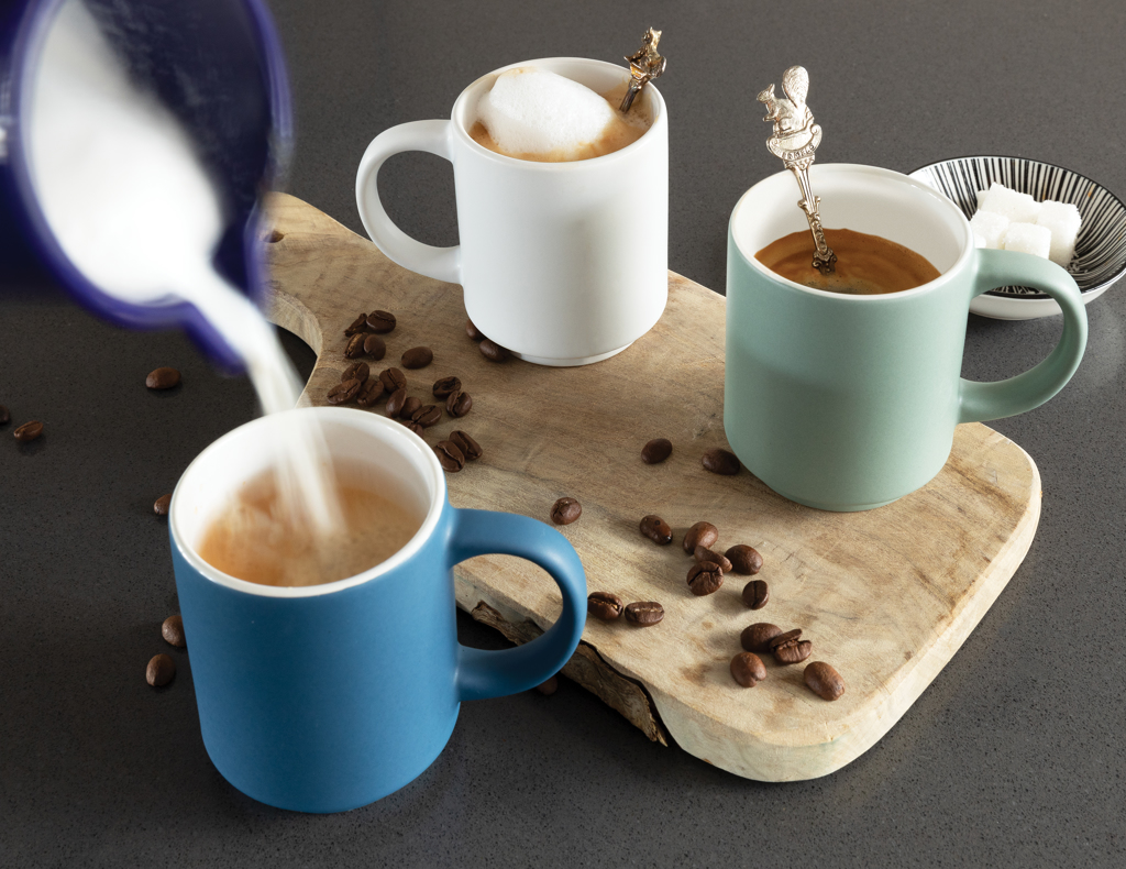 Taza apilable de cerámica 180ml