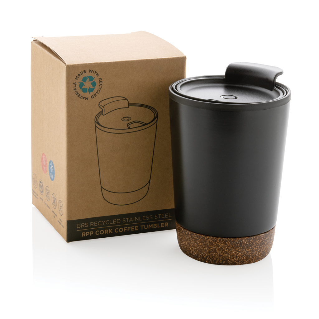 Taza de café de corcho y acero inoxidable GRS RPP