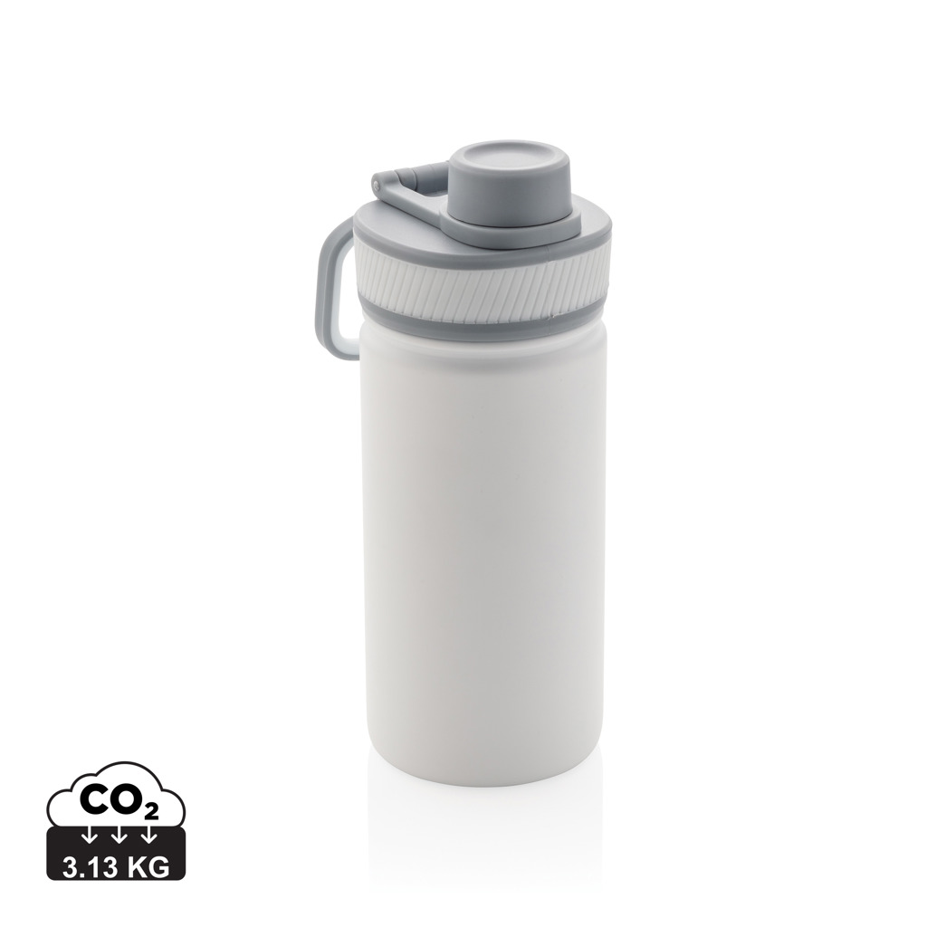 Botella de acero inoxidable al vacío con tapa deportiva 550m