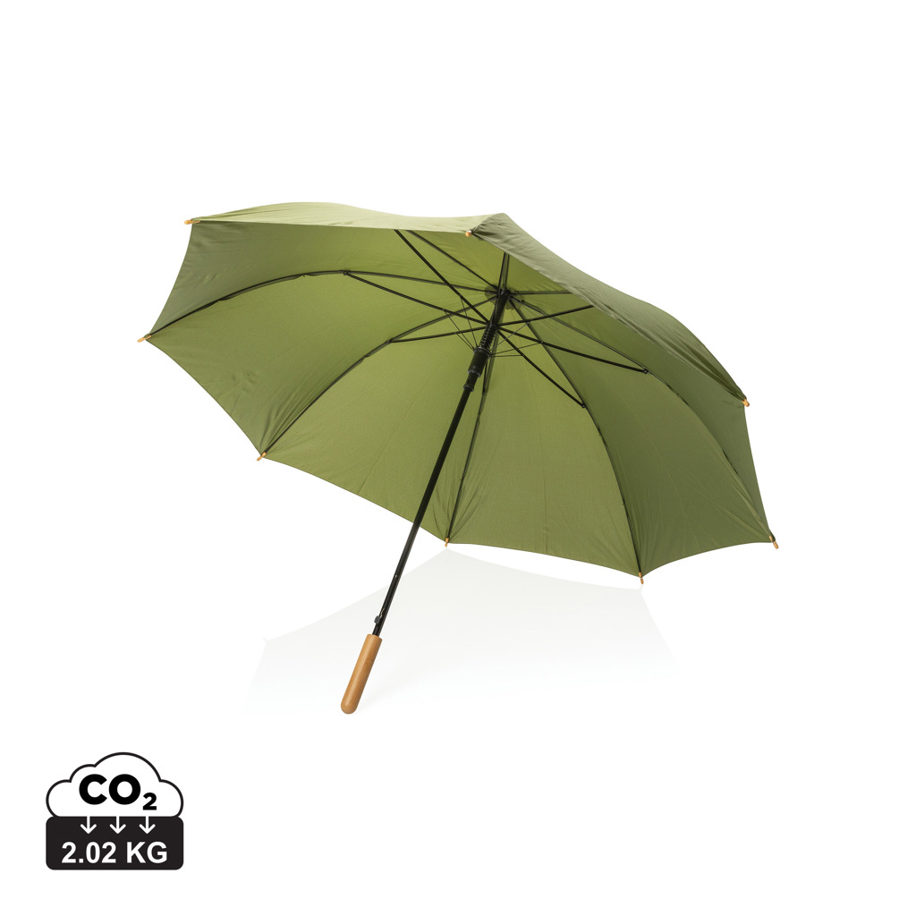 Paraguas automático RPET 190T de bambú Impact AWARE ™