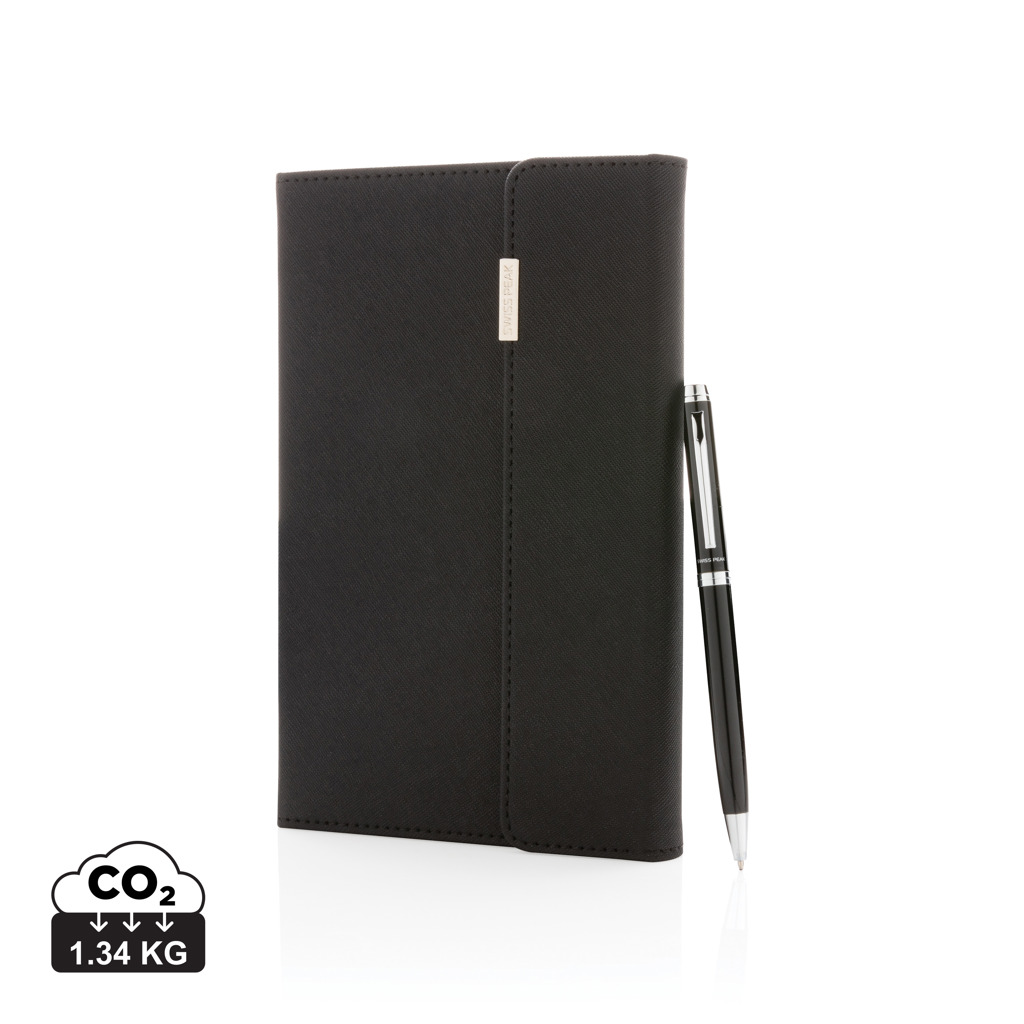 Set de libreta y bolígrafo Swiss Peak deluxe A5