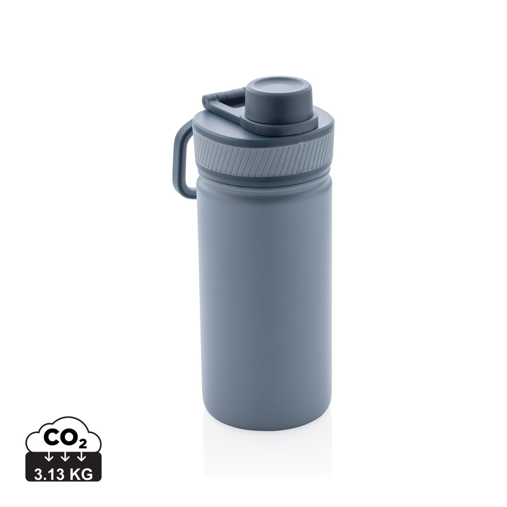 Botella de acero inoxidable al vacío con tapa deportiva 550m