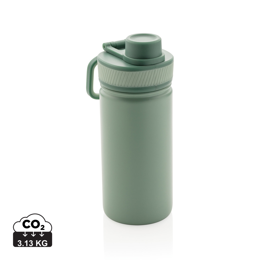 Botella de acero inoxidable al vacío con tapa deportiva 550m