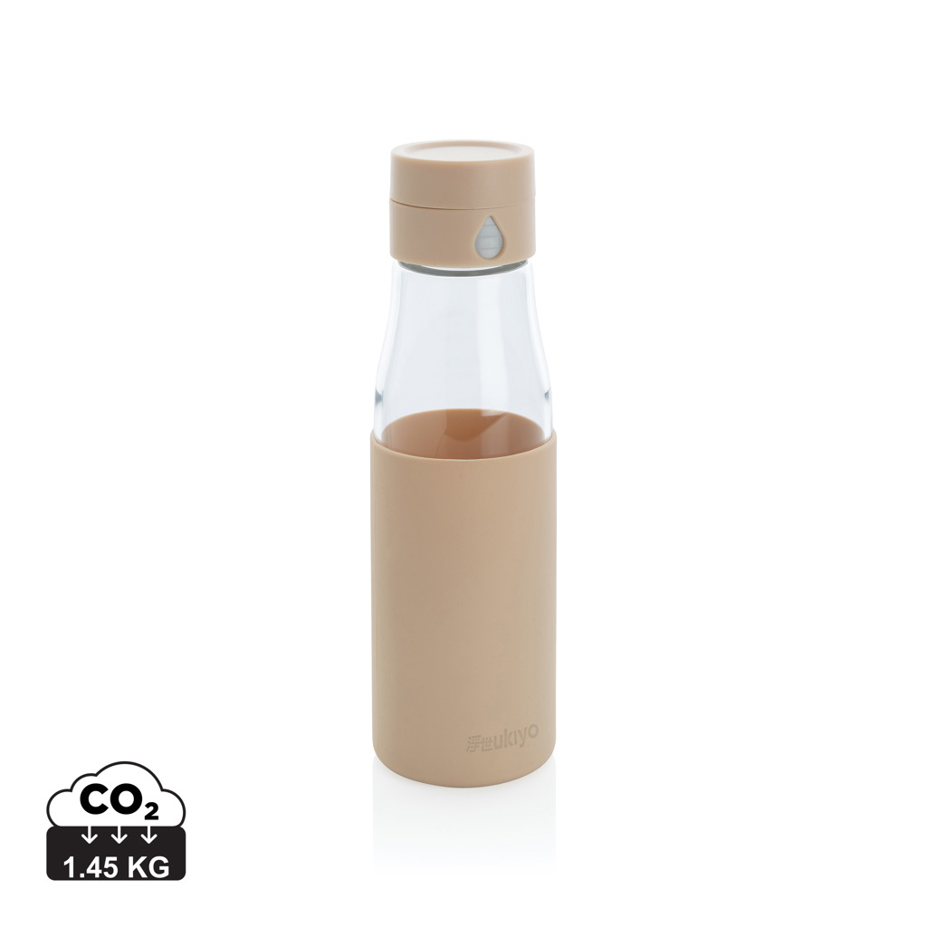Botella de hidratación de vidrio Ukiyo con funda