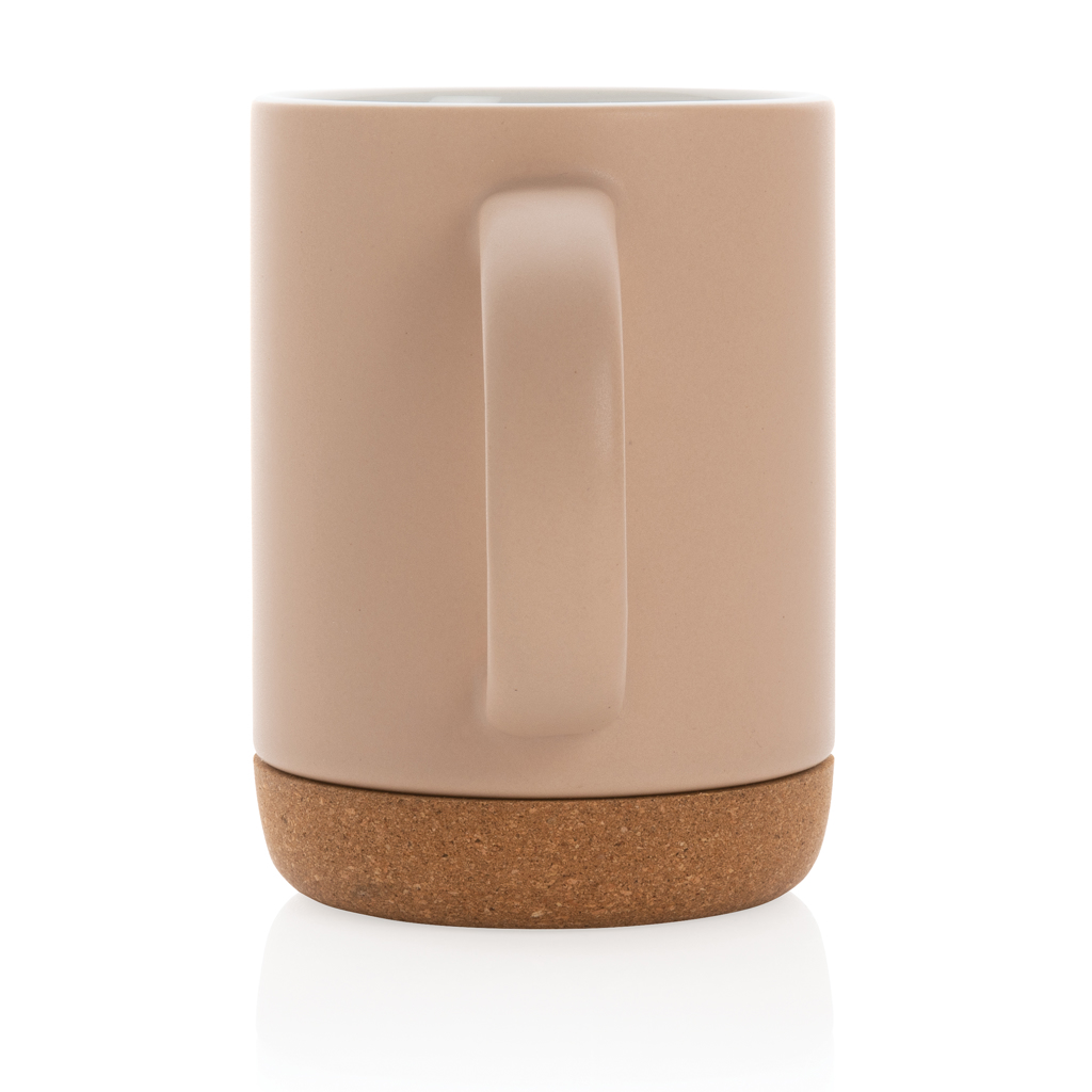 Taza de cerámica con base de corcho 280ml.