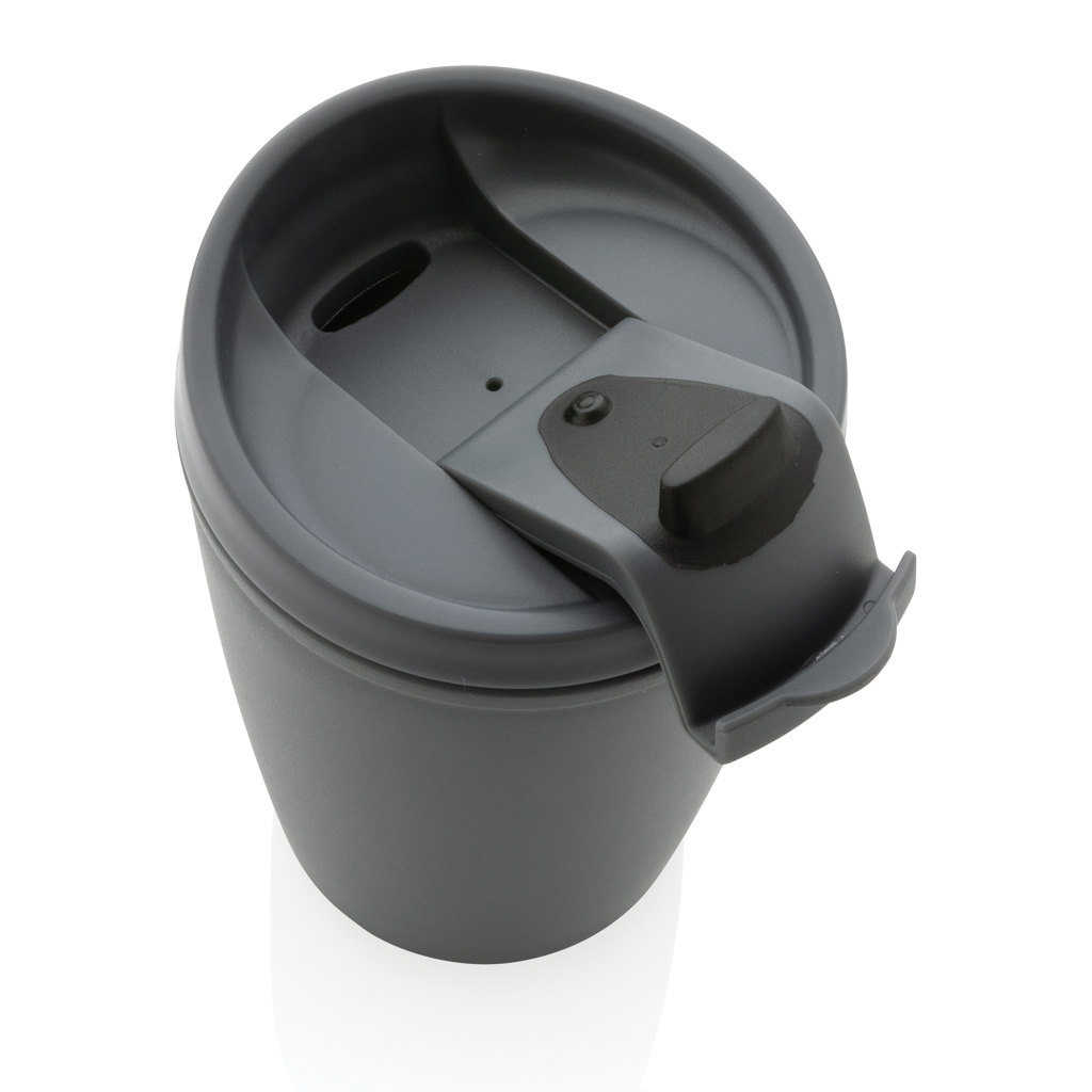 Taza de PP reciclado GRS con tapa de seguridad