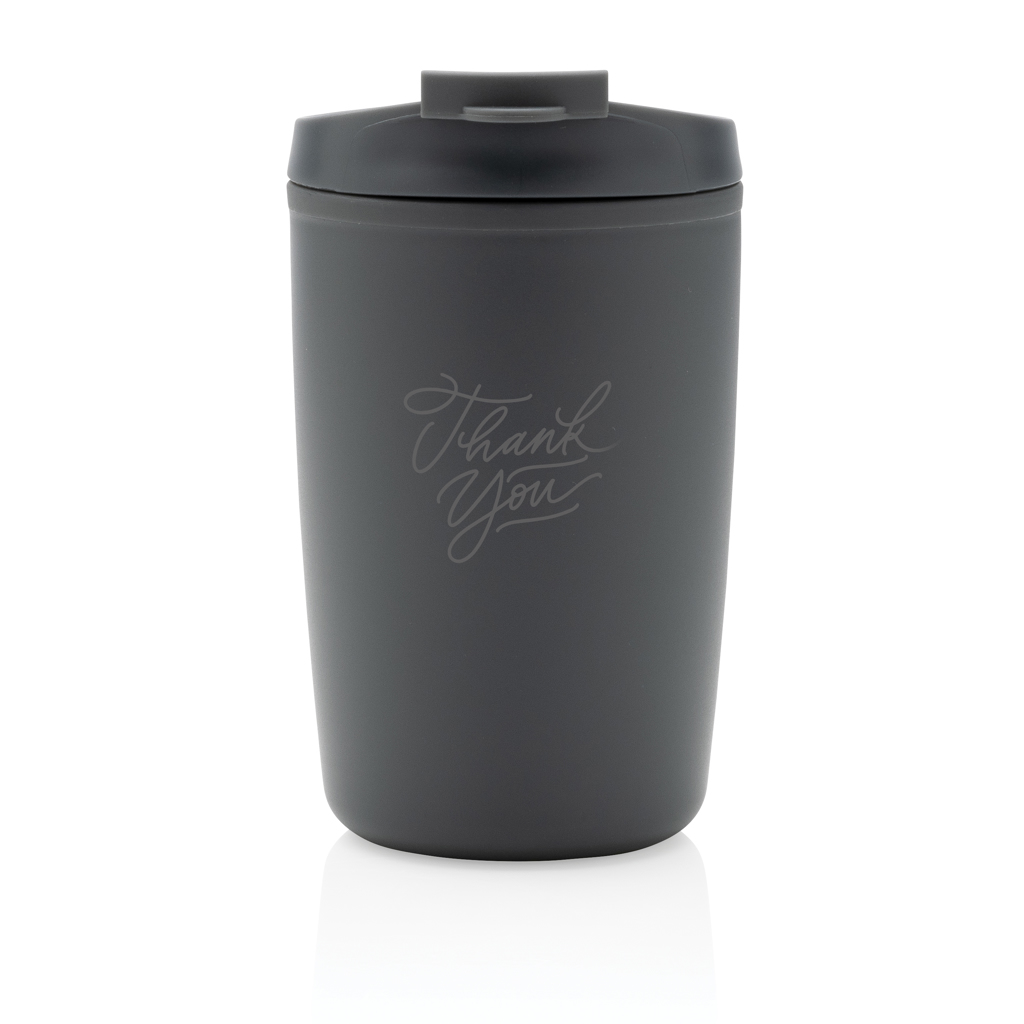 Taza de PP reciclado GRS con tapa de seguridad