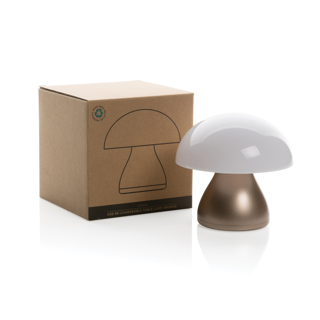 Lámpara mesa Luming recargable USB reciclado RCS