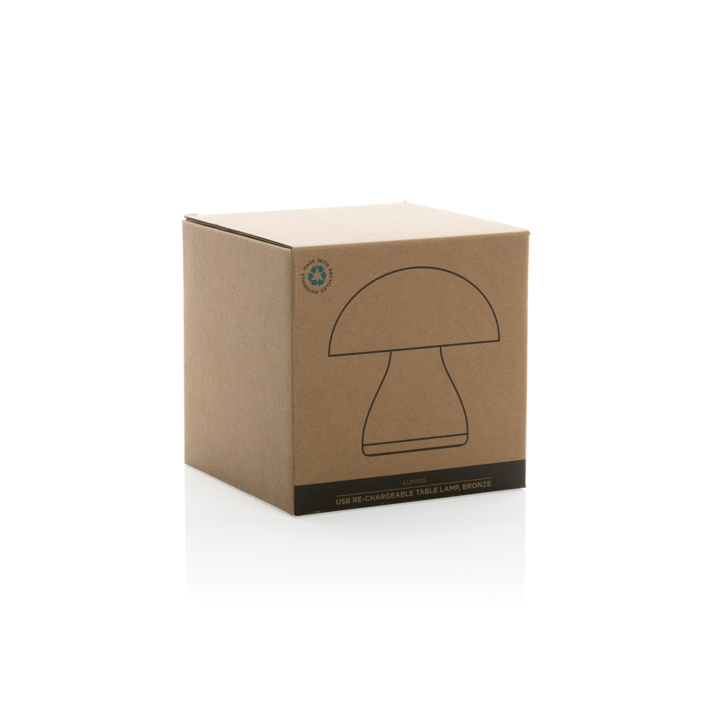 Lámpara mesa Luming recargable USB reciclado RCS