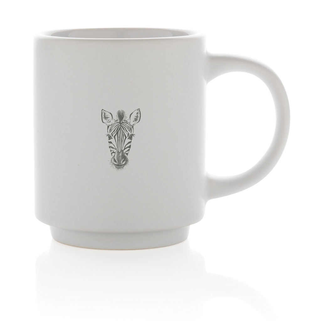 Taza apilable de cerámica 180ml